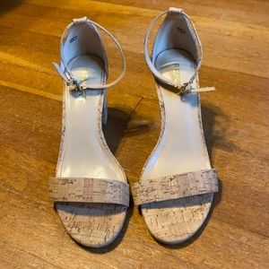Report cork chunky-heel ankle-strap sandal